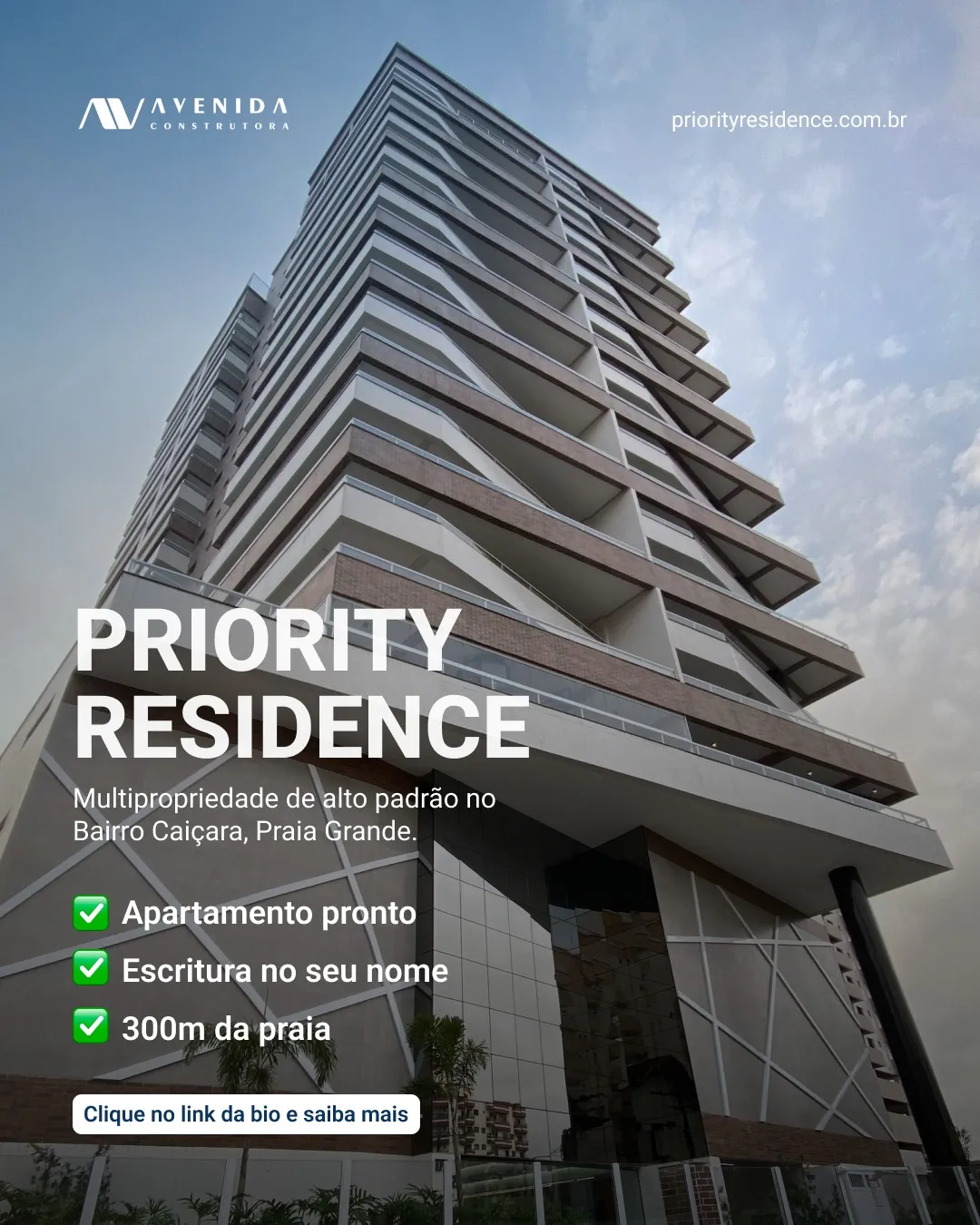 Criativo do Priority Residence: pronto para morar, escritura no nome e 300 metros da praia