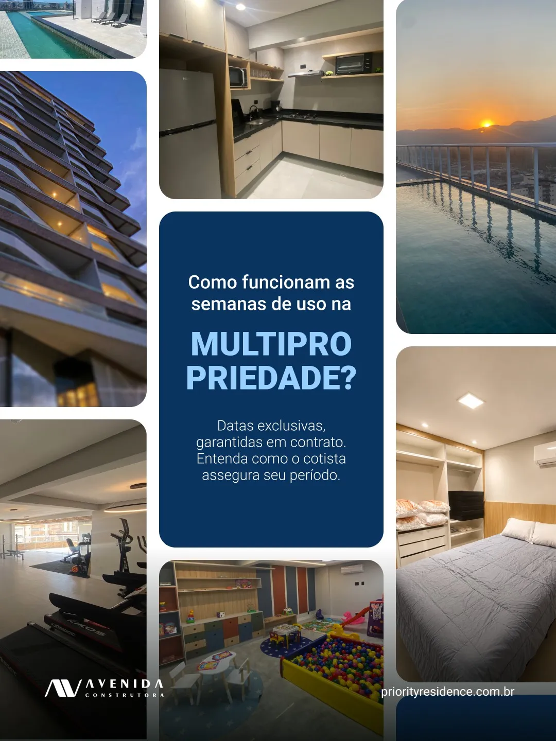 Criativo explicando como funcionam as semanas de uso na multipropriedade