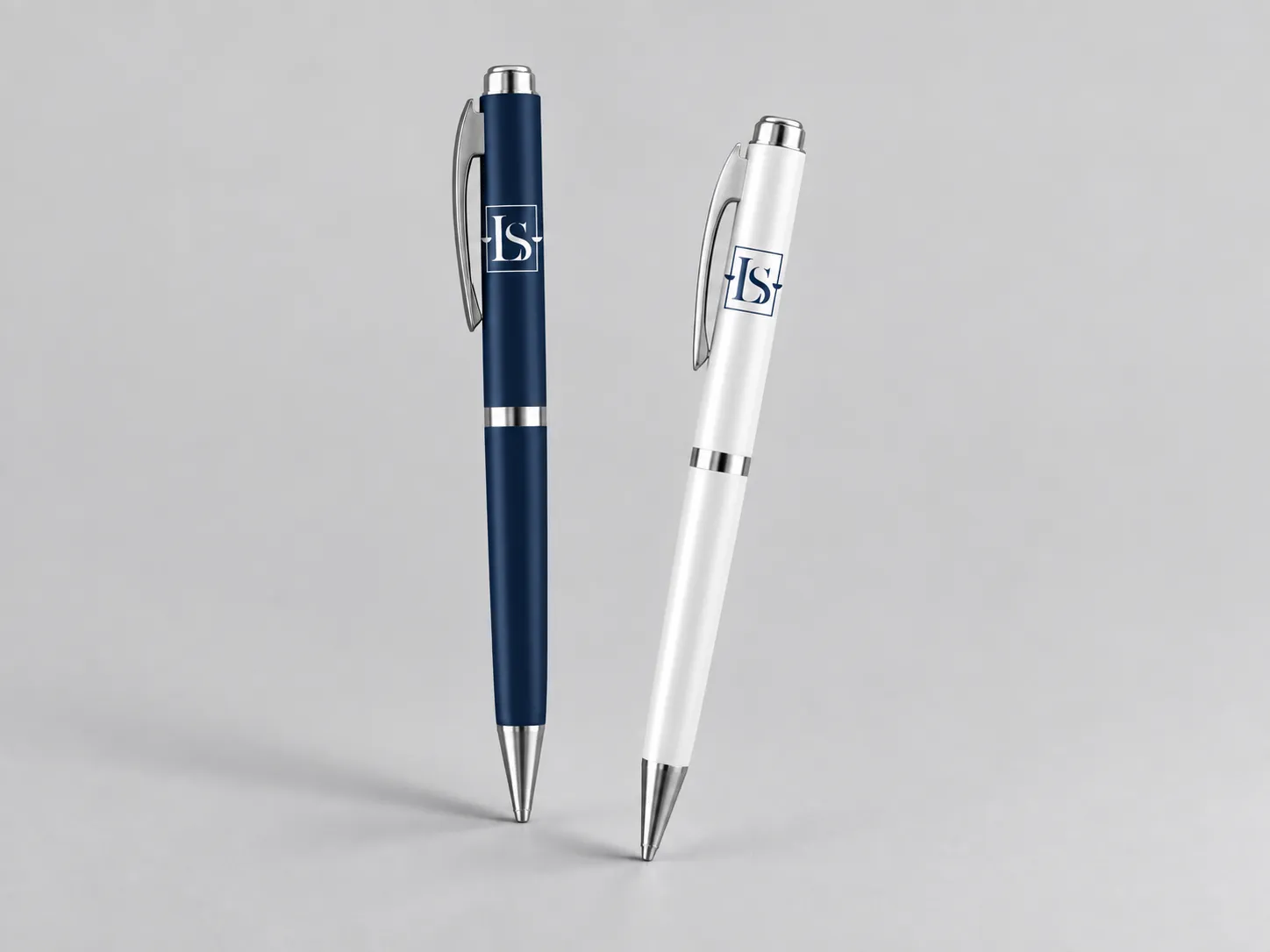 Canetas personalizadas com a identidade da Leite & Souza Advocacia