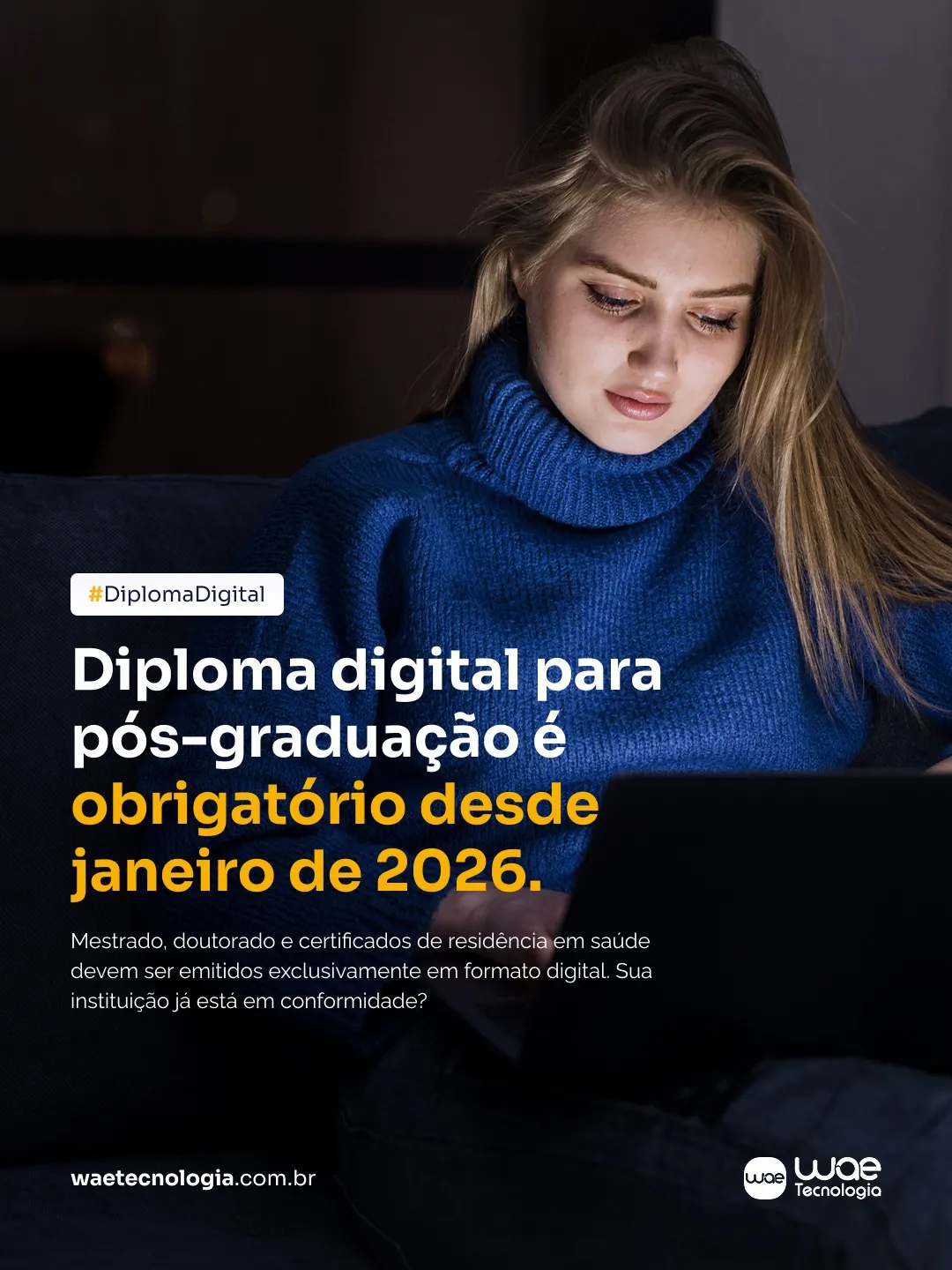 Criativo 7 publicado no Instagram da WAE Tecnologia