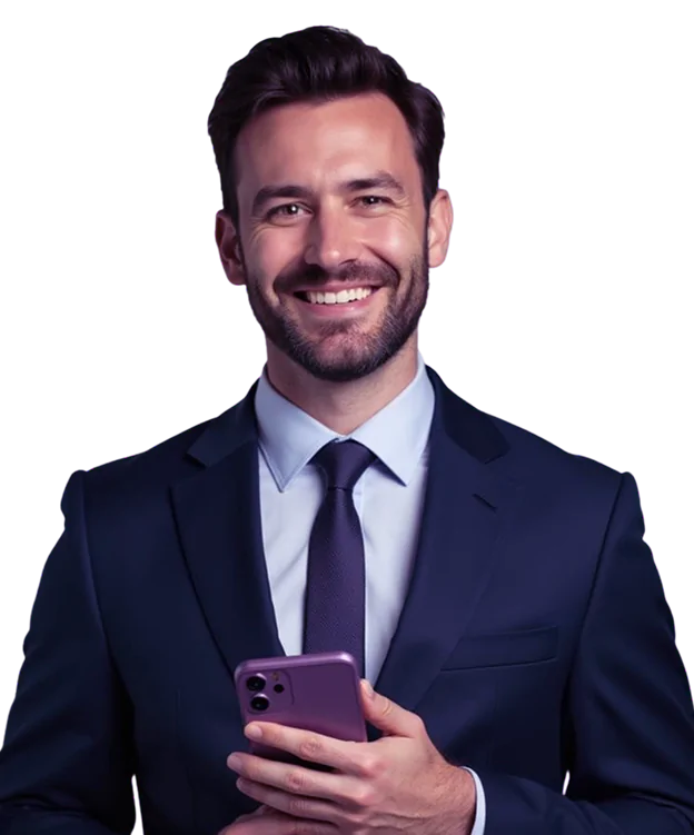 Homem sorridente